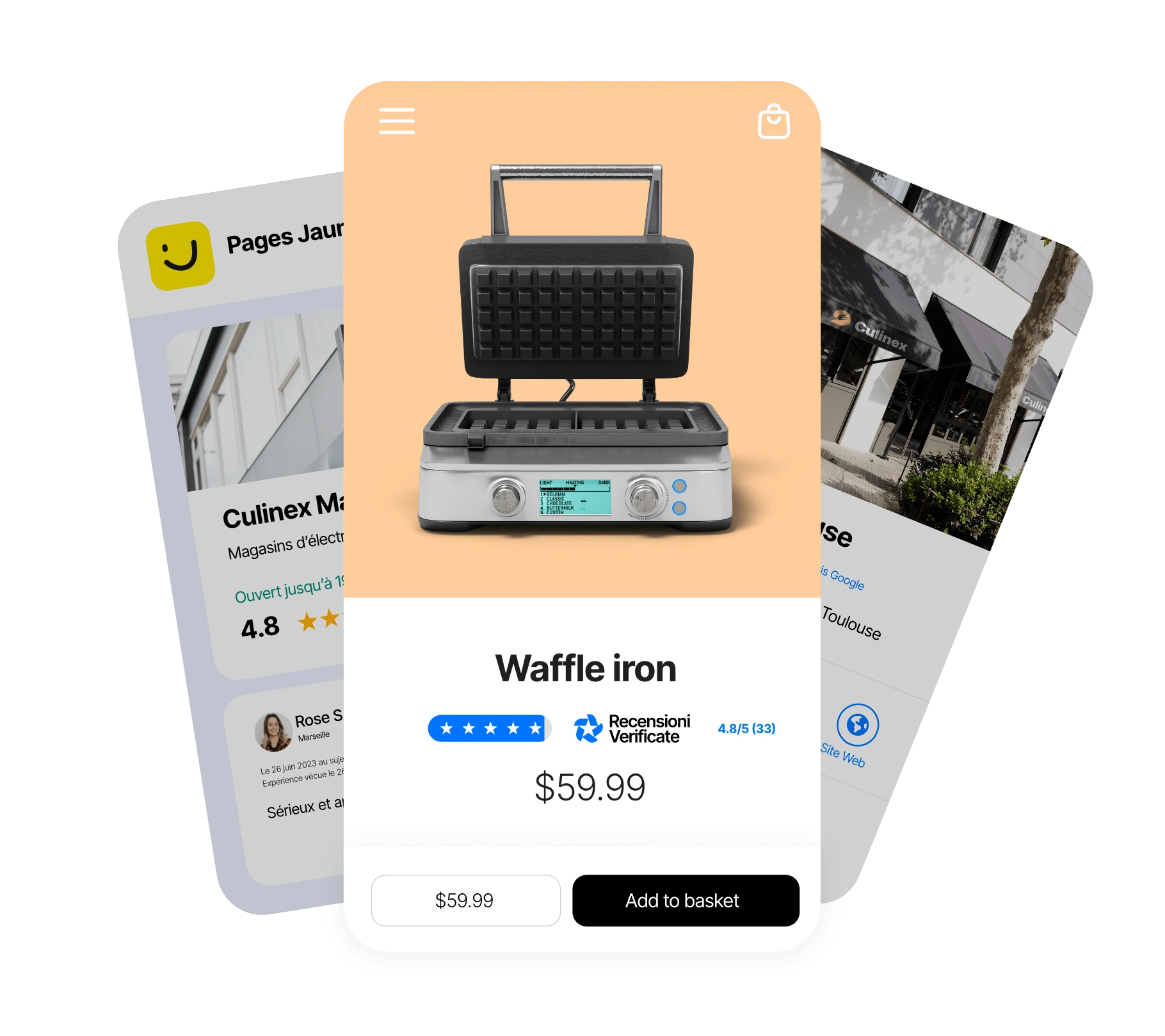 attivazione dei canali di recensione dei clienti