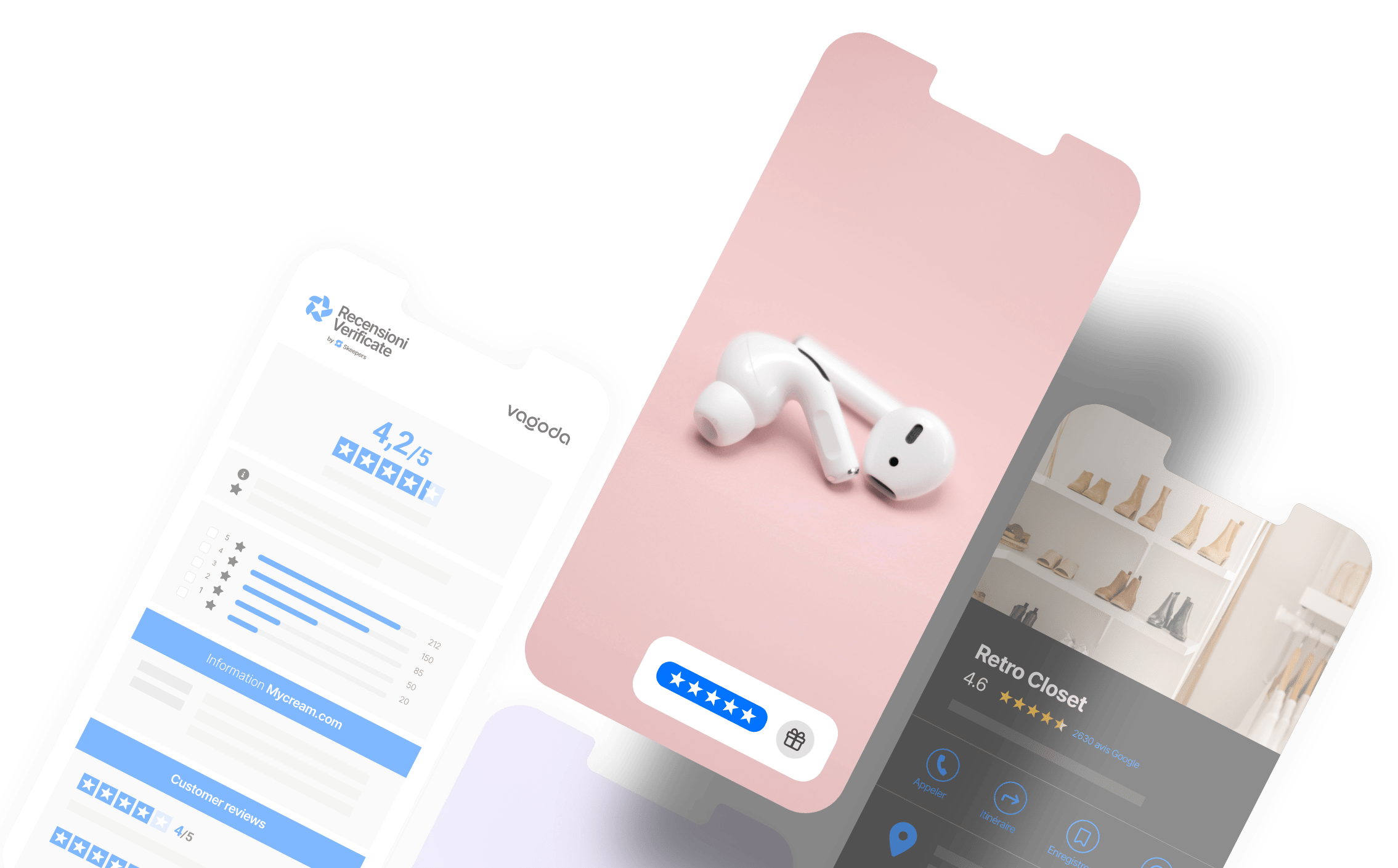 auricolari sfondo rosa